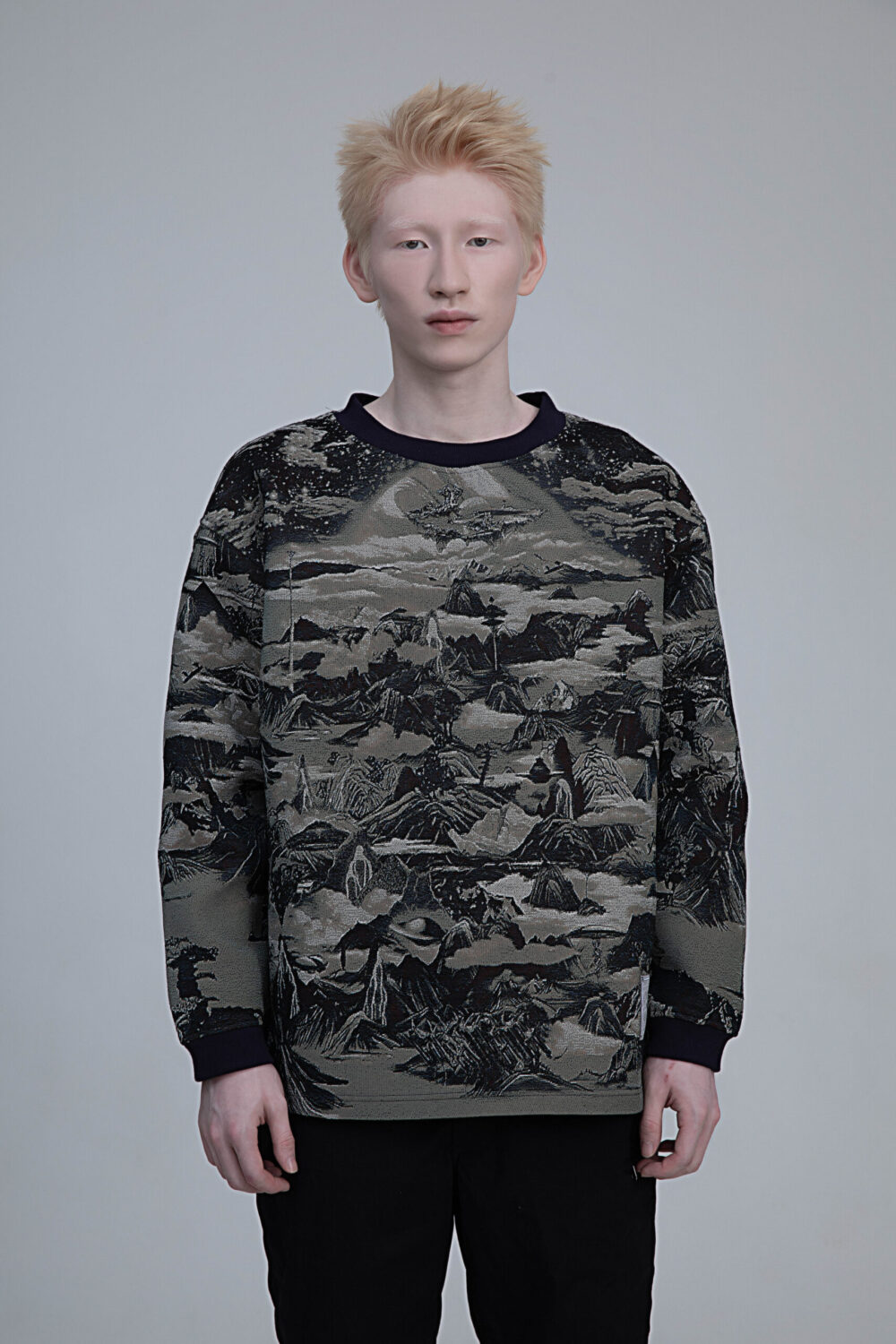 Occult Landscape Painting Tapestry Pullover