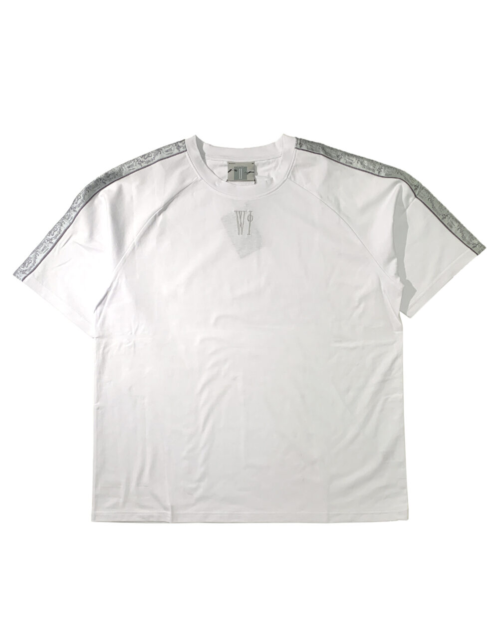White Noble Dragons Stripe T-shirt