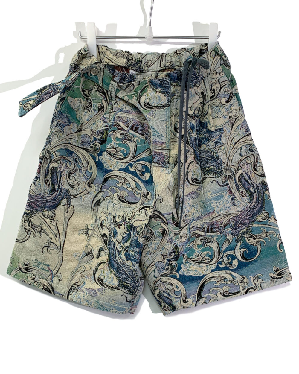 Jade Dragon Tapestry Wide Shorts