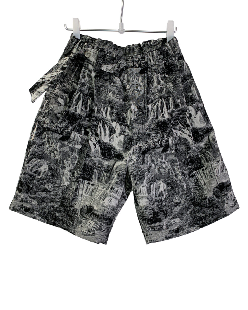Mono Jacquard Wide Shorts